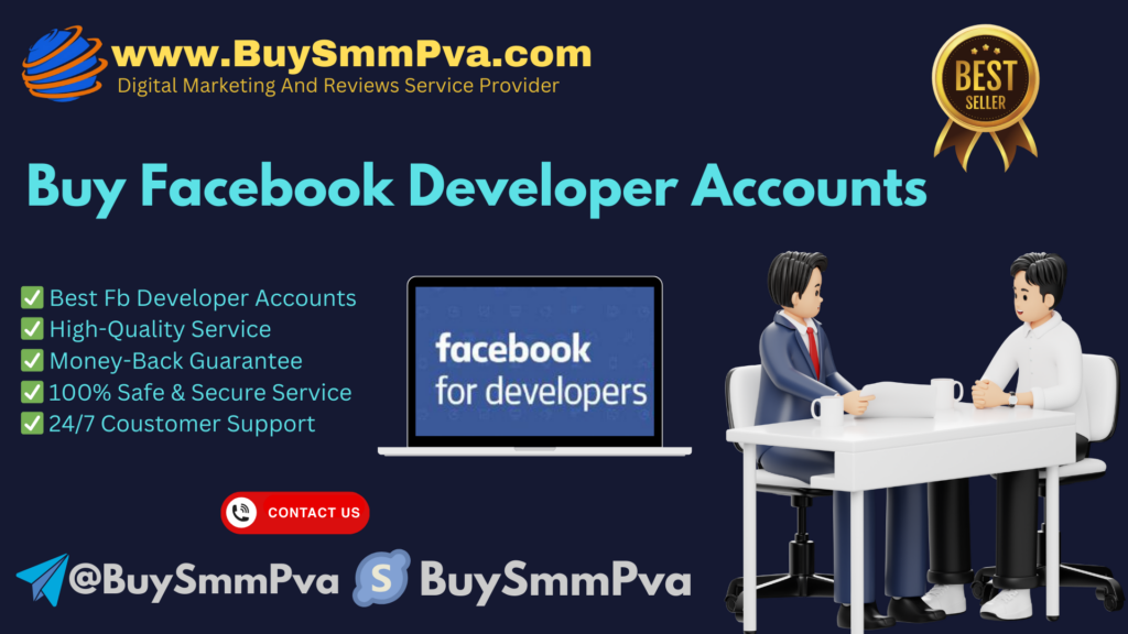 Buy Facebook Developer Accounts
 - BuySmmPva । Aged, PVA & Cheap